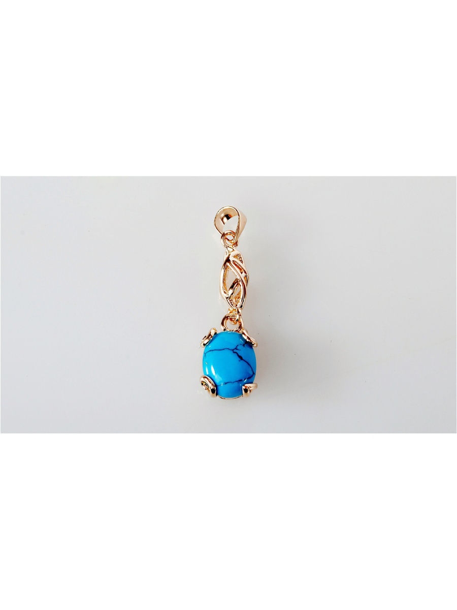 

Кулон из бижутерного сплава Lotus Jewelry 3037P-17tq, бирюза, 3037P-17tq