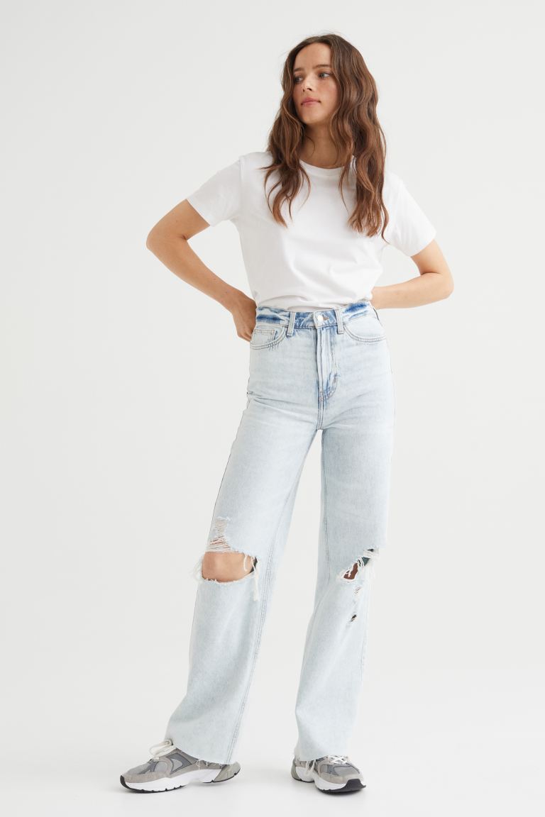 

Джинсы женские H&M 1067430009 синие 36 (доставка из-за рубежа), Синий, 1067430009