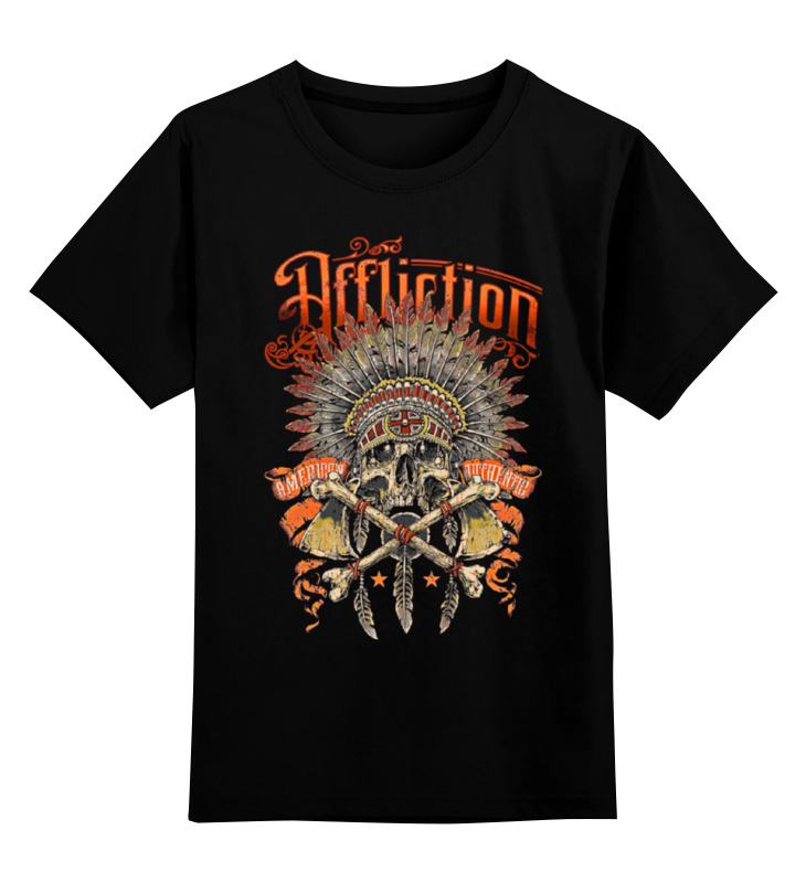 

Футболка детская Printio Skull art цв. черный р. 128, Skull art