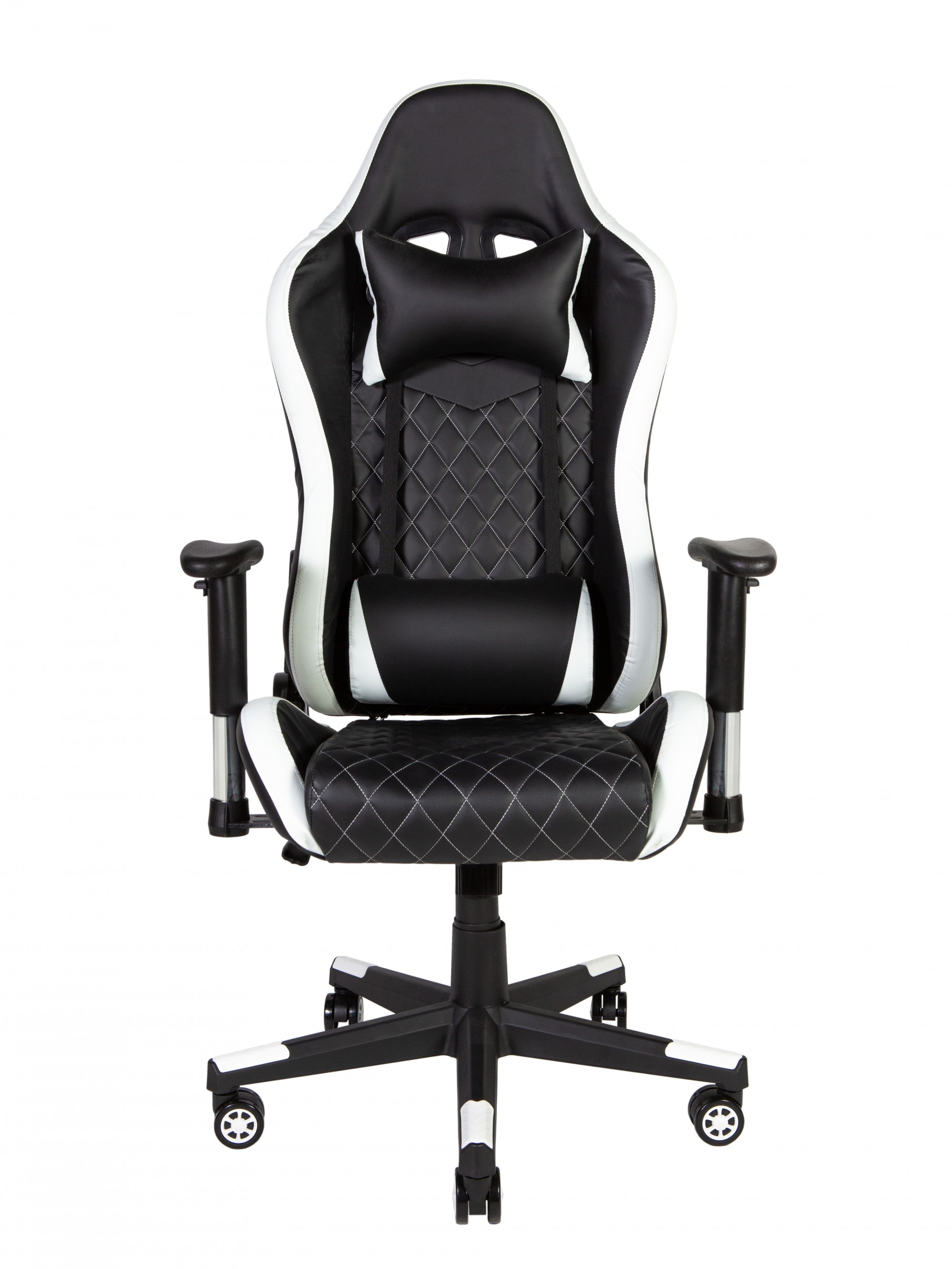 Игровое кресло Lotus EVO RF-8106B fabric Ткань-черная/Ткань белая