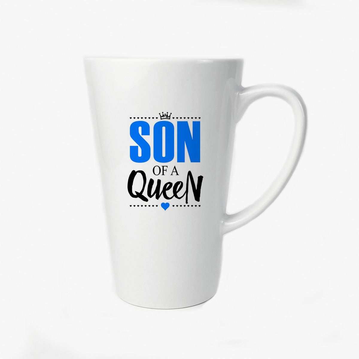 

Большая конусная кружка CoolPodarok Прикол Семья Son of a Queen Сын королевы