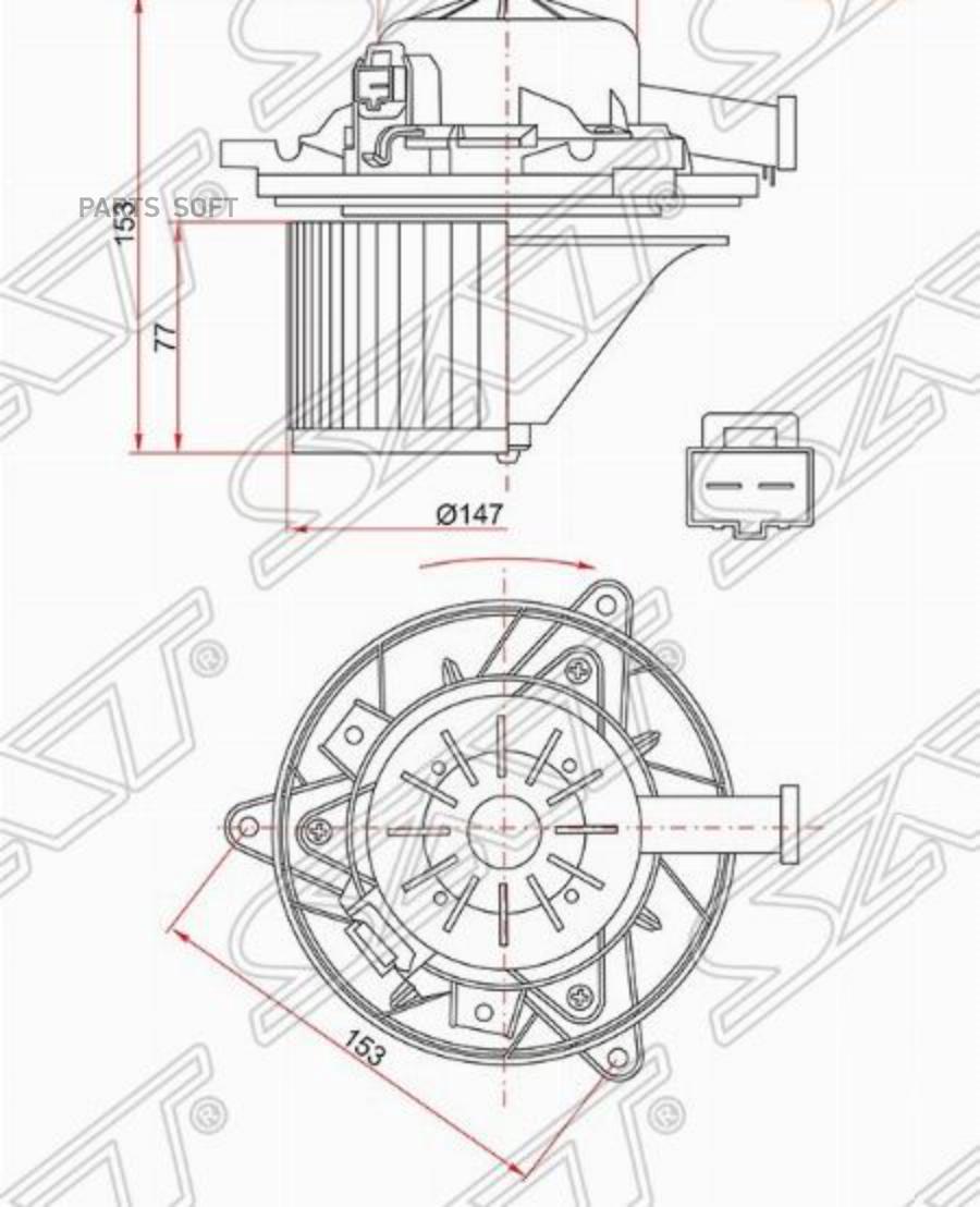 

SAT Мотор отопителя салона CHEVROLET CRUZE 09-/OPEL INSIGNIA 09-/MERIVA-B 10-