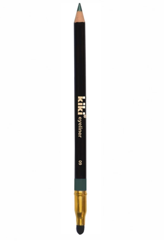 Карандаш для глаз KIKI EYELINER с аппликатором 09, темно-зеленый мягкий карандаш для глаз kohl eyeliner pencil pe03 02 denim 0 12 г