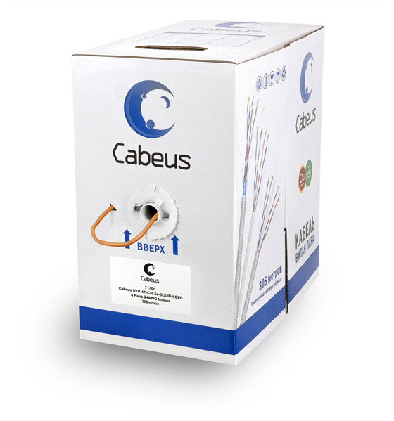 фото Кабель cabeus utp-4p-cat.5e-solid-lszh