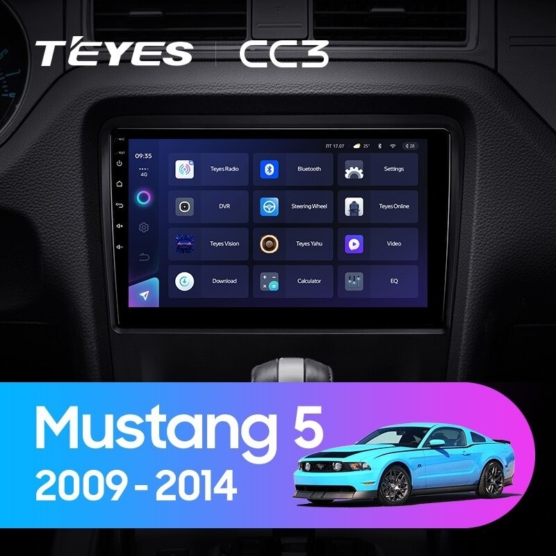 Штатная магнитола Teyes CC3 432 Ford Mustang 5 S-197 2009-2014 4280000₽
