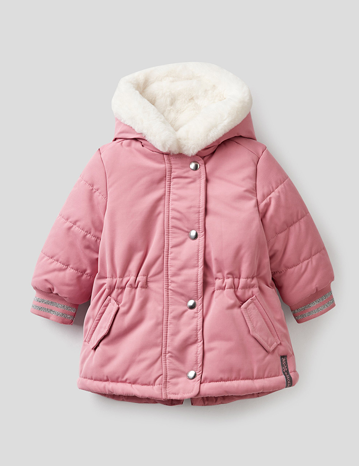 

Парка для девочек Benetton цв. фиолетовый р.98, 21A_2PCB53OT0