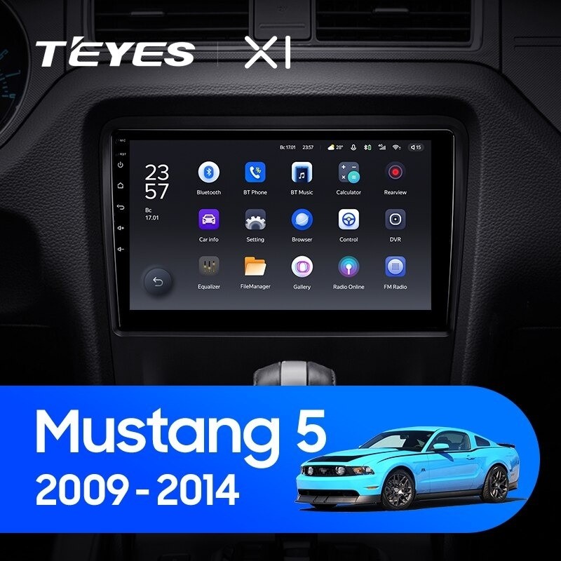 Штатная магнитола Teyes X1 4G 232 Ford Mustang 5 S-197 2009-2014 3280000₽