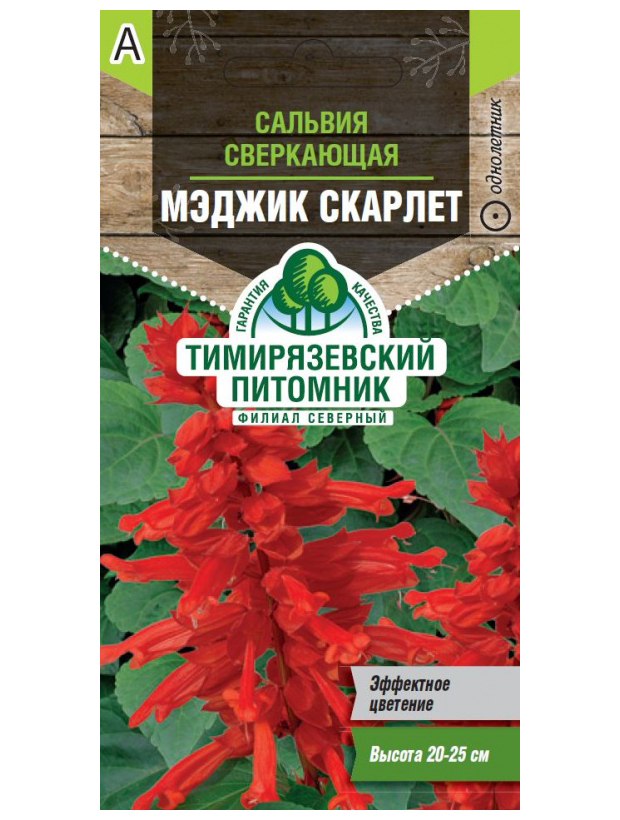 

Семена сальвия Тимирязевский питомник Мэджик Скарлет 1 уп.