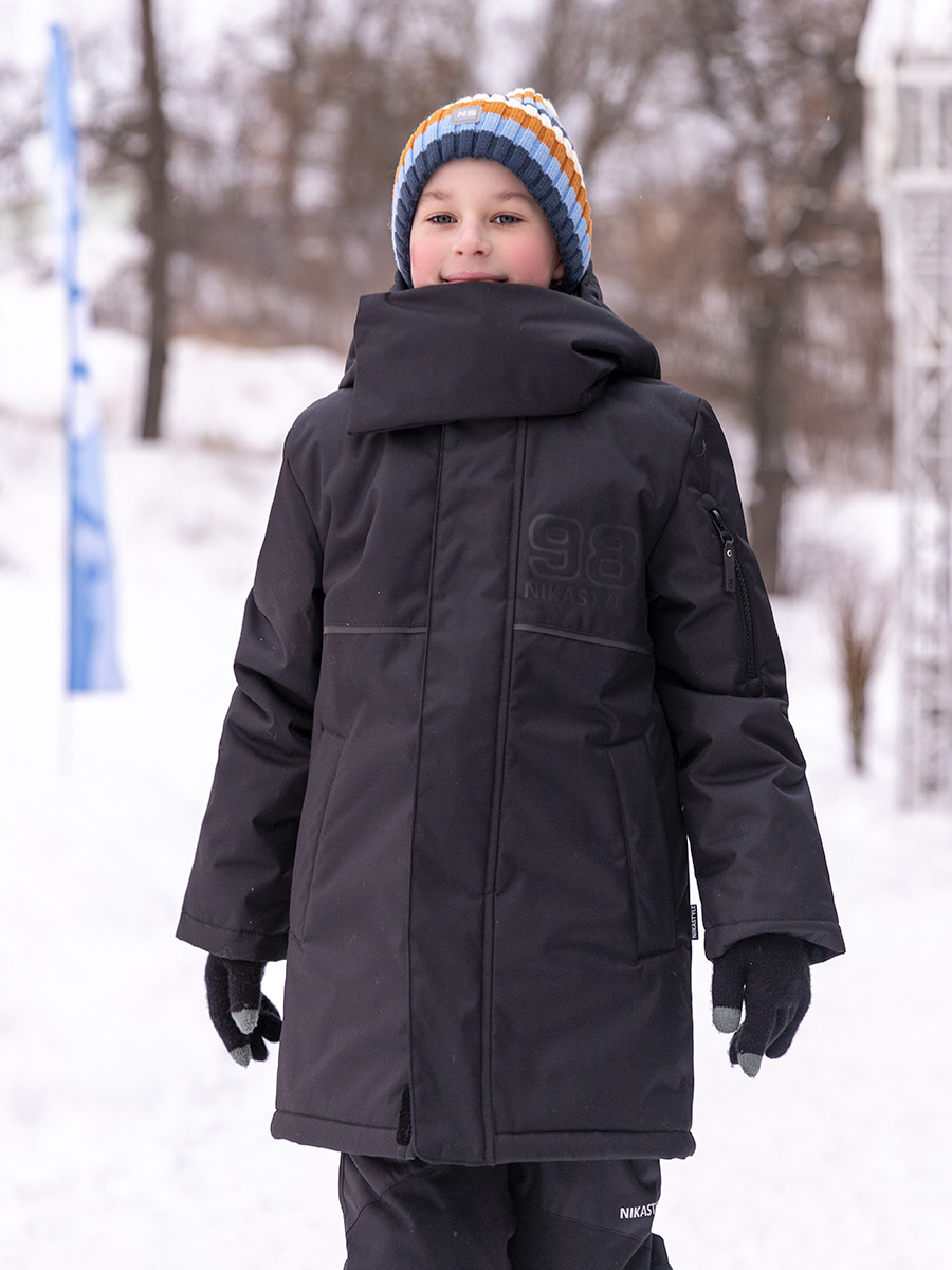 Куртка детская NIKASTYLE 4з3923, черный, 158