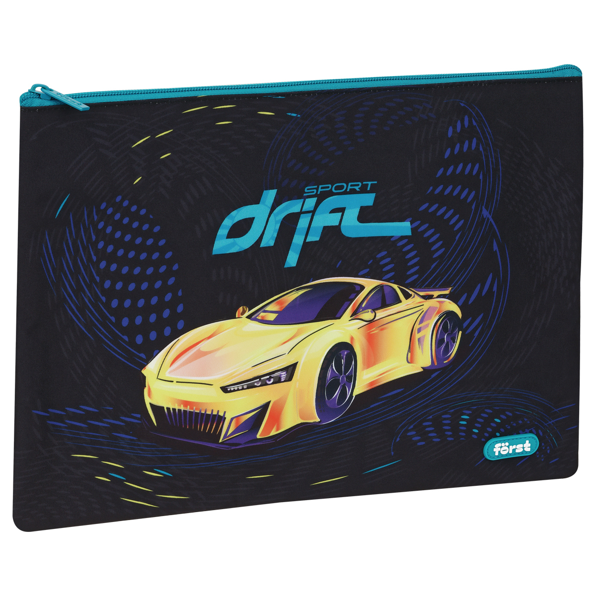 

Папка текстильная А4 Forst "Sport drift", 335*245 мм, 1 отделение, полиэстер, Черный