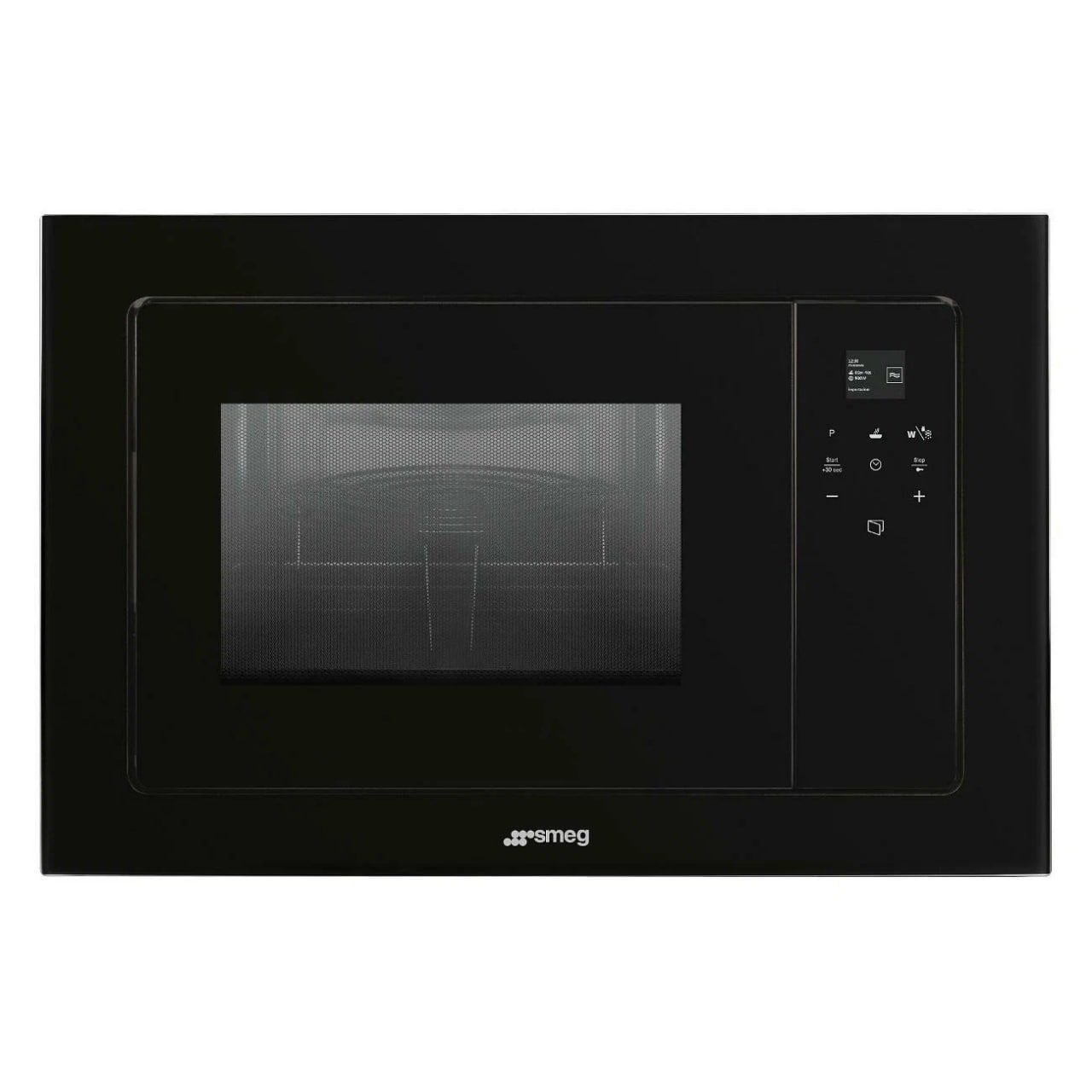 Встраиваемая микроволновая печь Smeg FMI120B3 черный розетка с рамкой makel mimoza 12052 скрытая установка белая без заземления со шторками