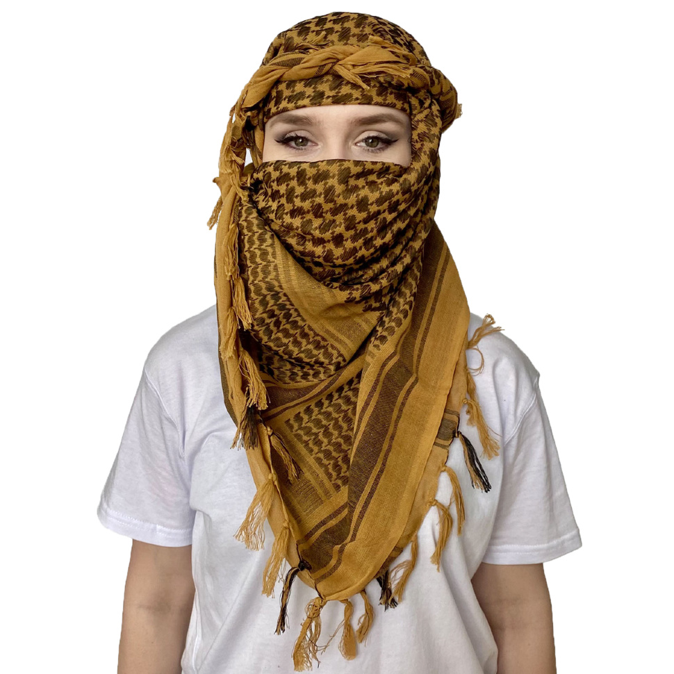 

Арафатка унисекс NoBrand хаки, 110х110 см, Желтый