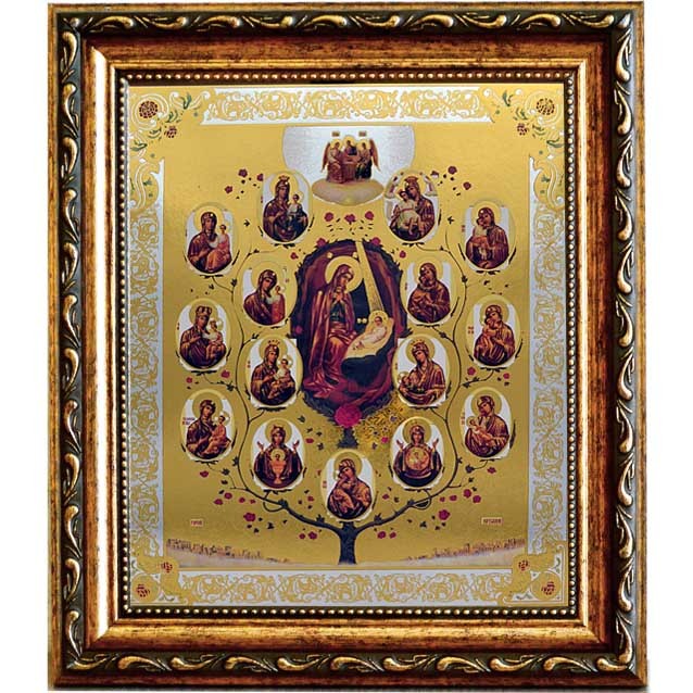

Древо Богородицы ( Горний Иерусалим). Печатная икона.