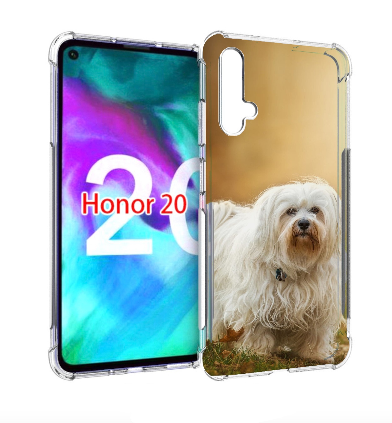 

Чехол бампер MyPads гаванскии бишон для Honor 20, Прозрачный, Tocco