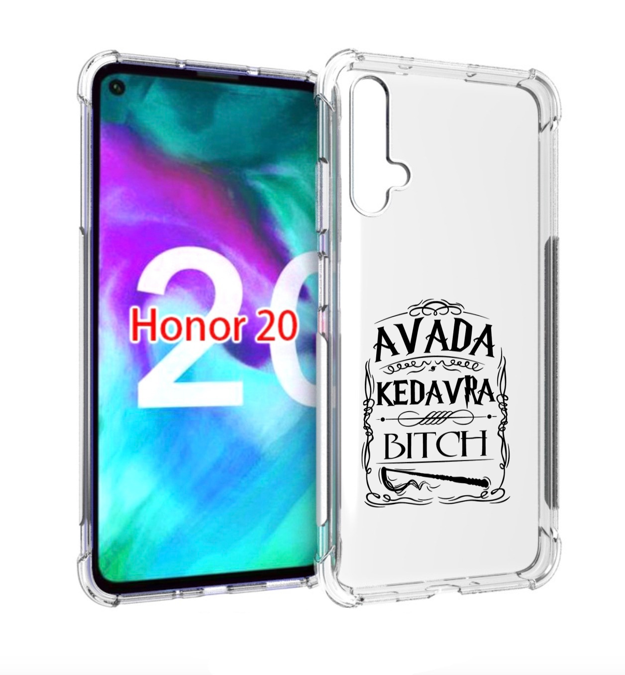

Чехол бампер MyPads гарри-потер-заклинание для Honor 20, Прозрачный, Tocco