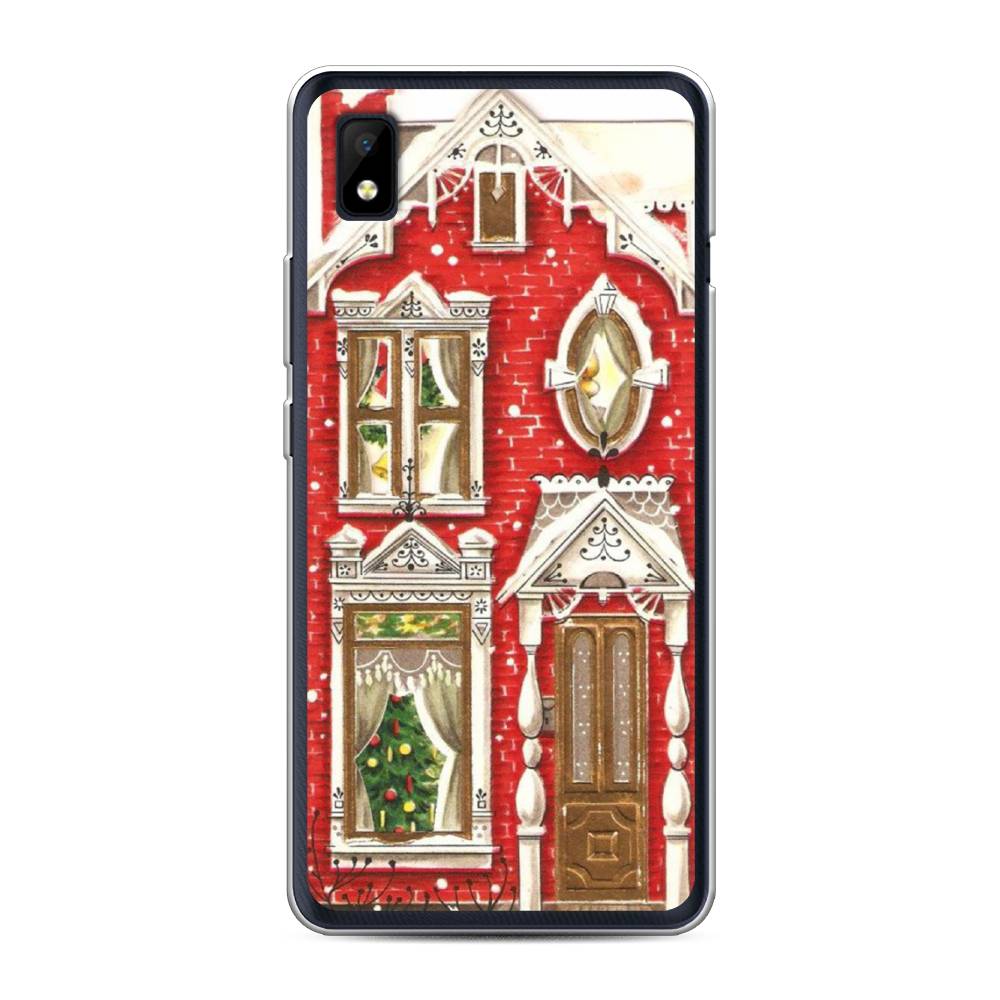 

Чехол на ZTE Blade L210 "Пряничный домик", Белый;красный;зеленый, 134150-5