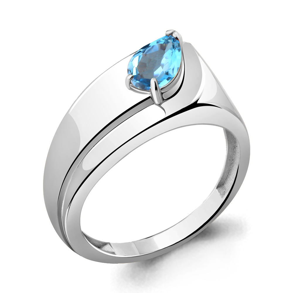 

Кольцо из серебра с топазом р. Aquamarine 6947305, 6947305_925_р