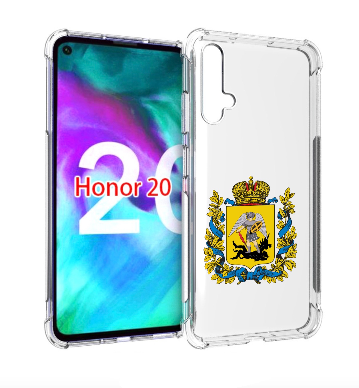 

Чехол бампер MyPads герб-архангельскрои-области для Honor, Прозрачный, Tocco