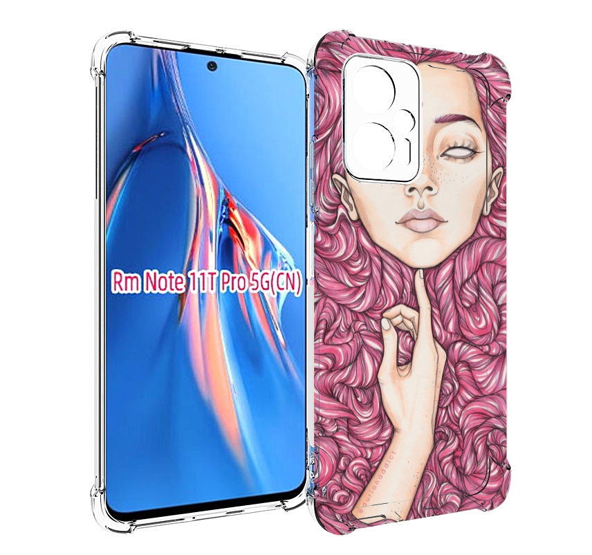 

Чехол MyPads девушка утонула в волосах женский для Xiaomi Redmi Note 11T Pro / 11T Pro ..., Прозрачный, Tocco