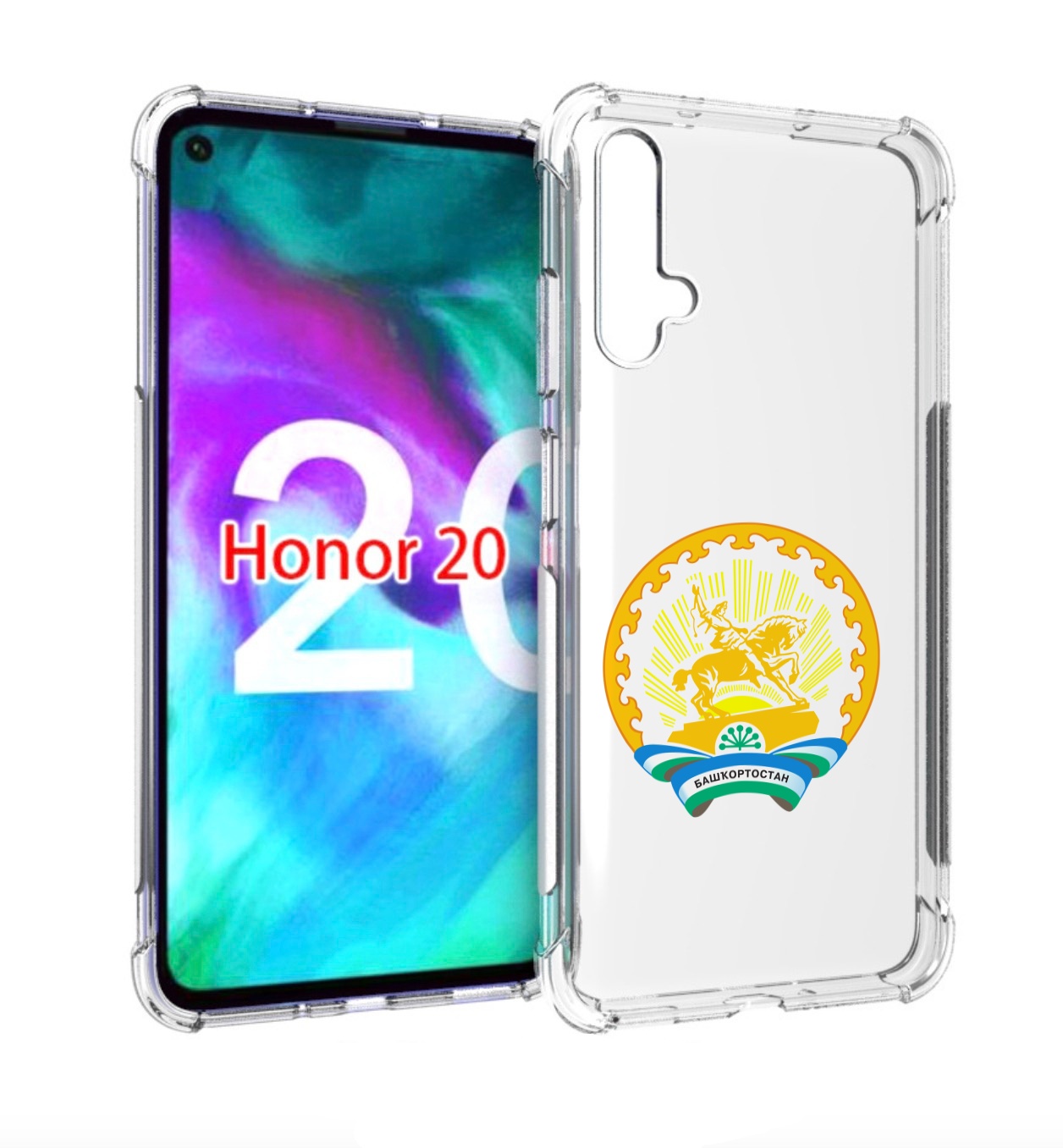 

Чехол бампер MyPads герб-башкортостан-уфа для Honor 20 Honor, Прозрачный, Tocco