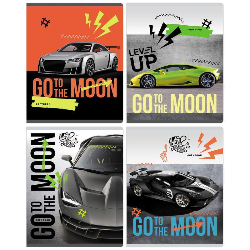 

Тетрадь BG "Go to the moon" 340952, 40 листов, А5 клетка, скрепки, 12 шт., 340952