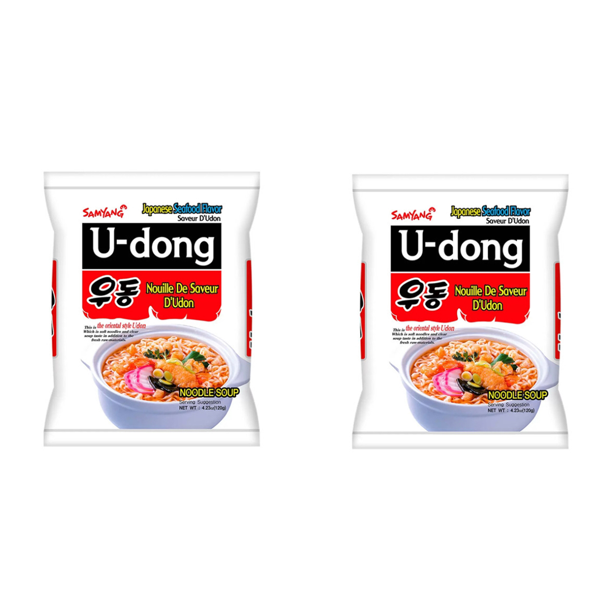 

Лапша Samyang быстрого приготовления морепродукты по-восточному U-dong, 120 г х 2 шт