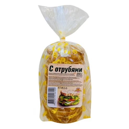 

Хлеб белый NoBrand Пшеничный отруби 250 г, Пшеничный