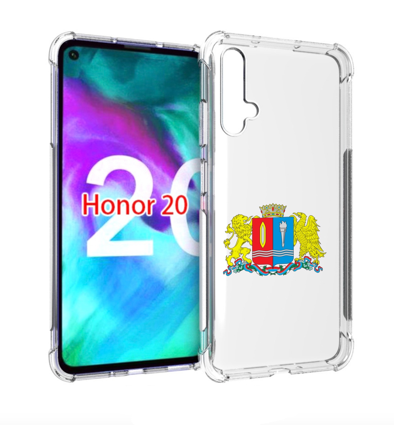 

Чехол бампер MyPads герб-иваноскои-области для Honor 20, Прозрачный, Tocco