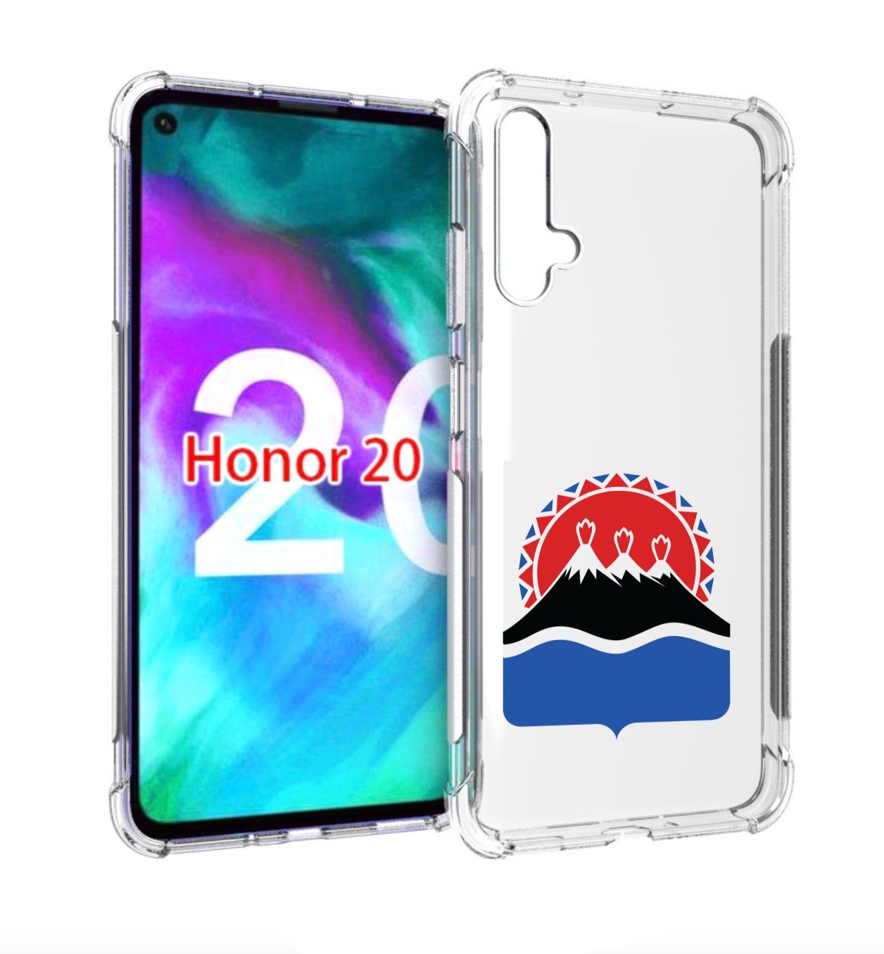 

Чехол бампер MyPads герб-камчатскии-краи для Honor 20, Прозрачный, Tocco