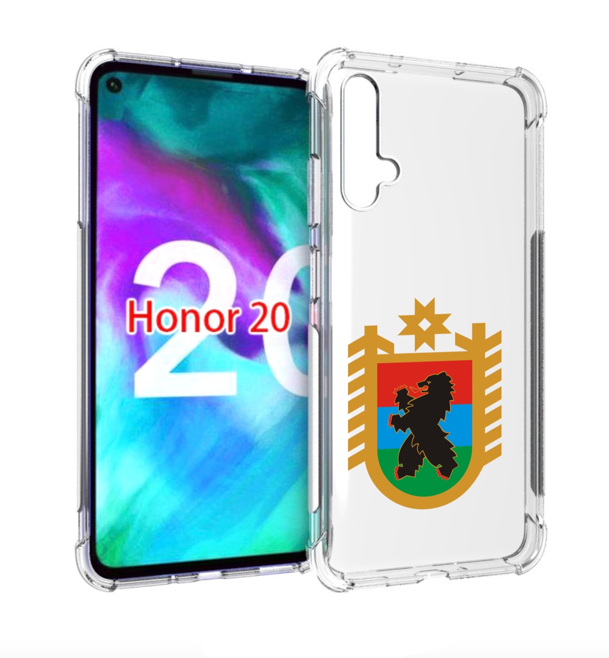 Чехол бампер MyPads герб-карелия-петрозаводск для Honor 2