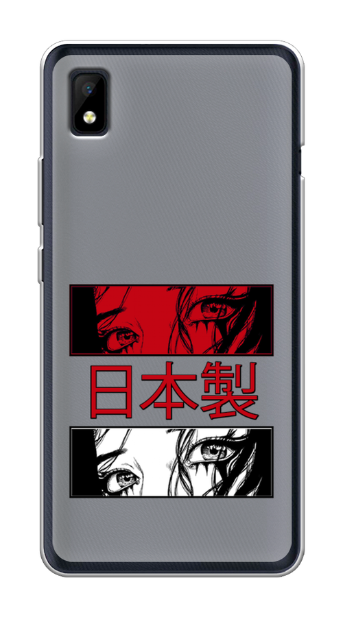

Чехол на ZTE Blade L210 "Аниме глаза манга", Красный;белый;черный, 134150-4
