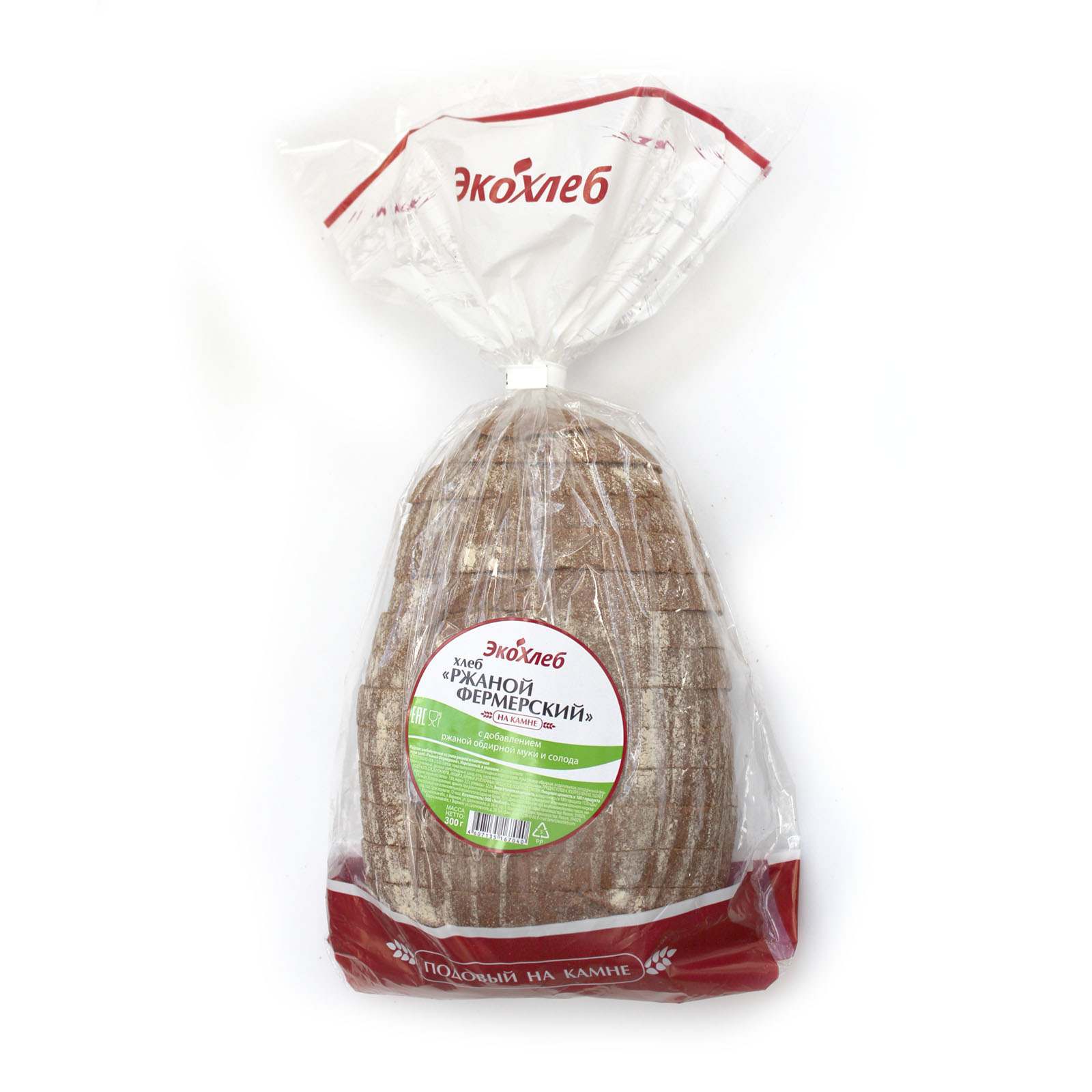 

Хлеб ржаной Экохлеб Фермерский нарезка, 300 г, Фермерский