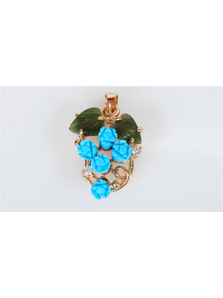 

Кулон из бижутерного сплава Lotus Jewelry 82P-02tq-ja, нефрит, 82P-02tq-ja