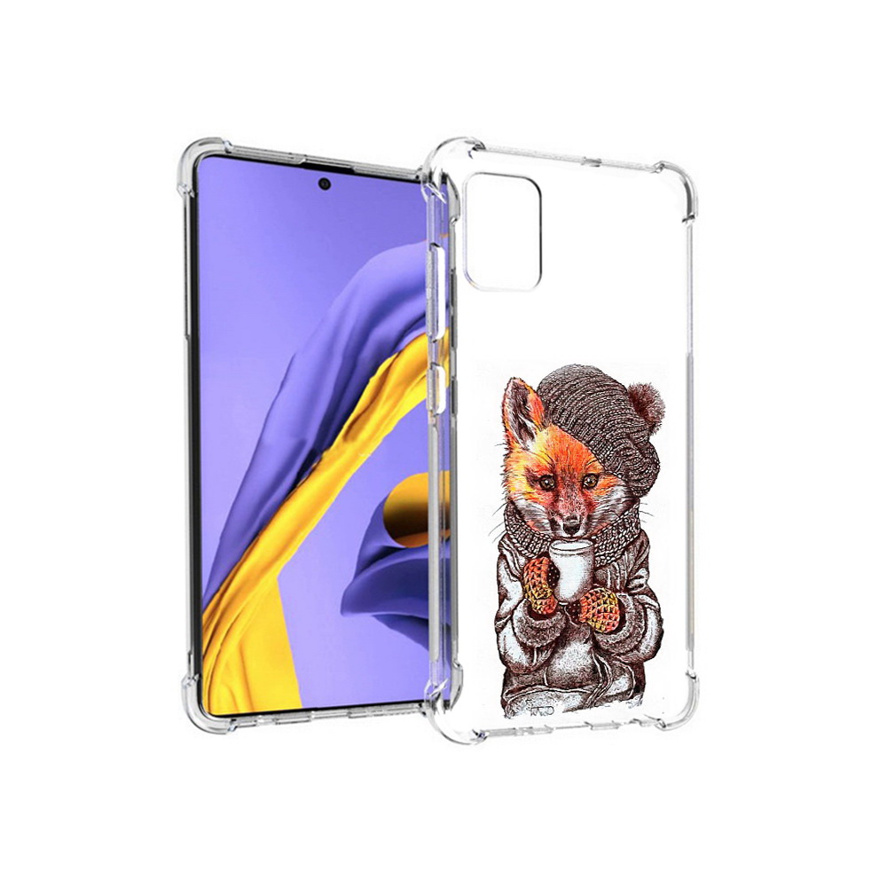 

Чехол MyPads Tocco для Samsung Galaxy A51 лиса в шапке (PT141713.484.437), Tocco