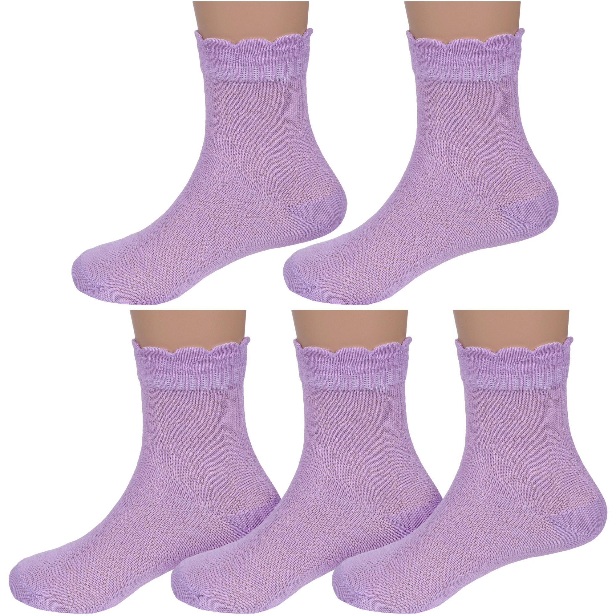 Носки детские LorenzLine 5-Л56Д, сиреневые, 12-14