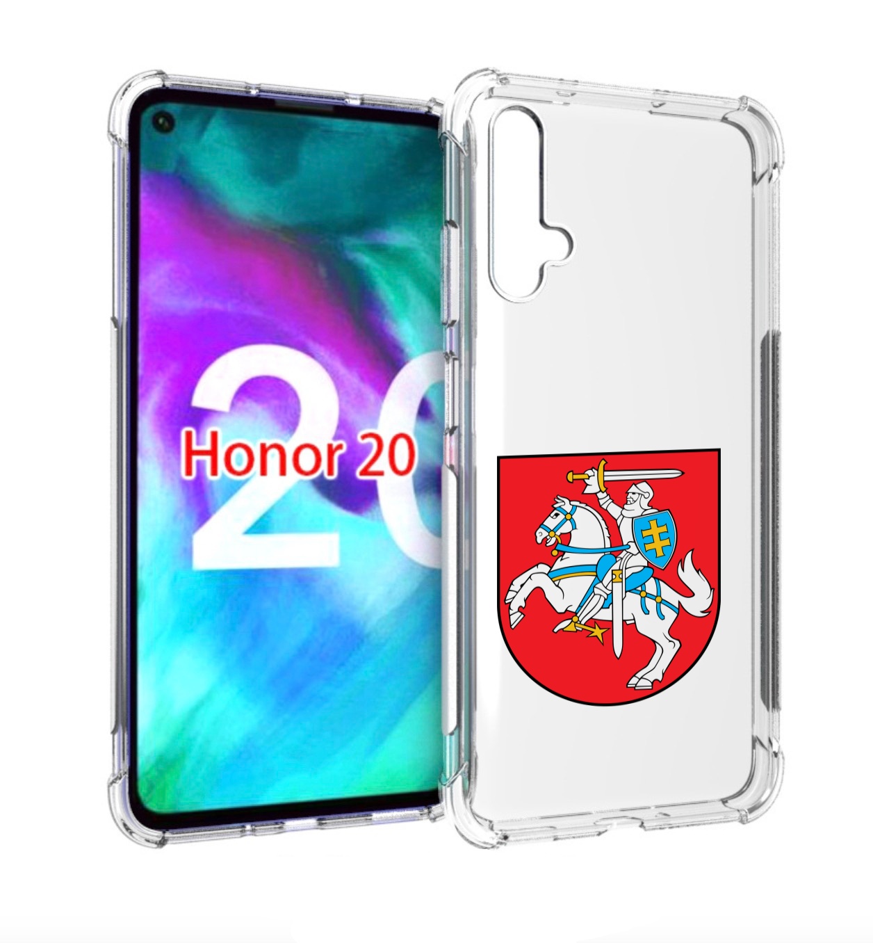 

Чехол бампер MyPads герб-литва для Honor 20, Прозрачный, Tocco