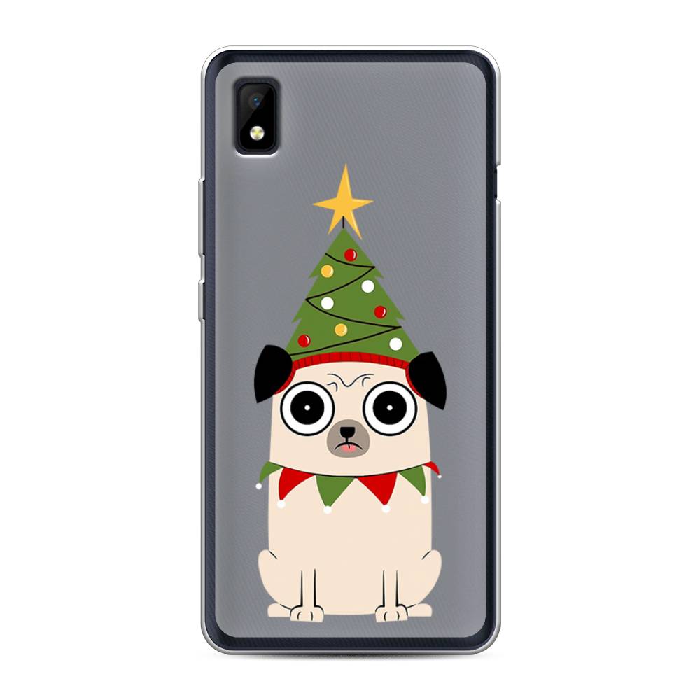 

Чехол на ZTE Blade L210 "Собачка с ёлочкой", Бежевый;красный;зеленый, 134150-1