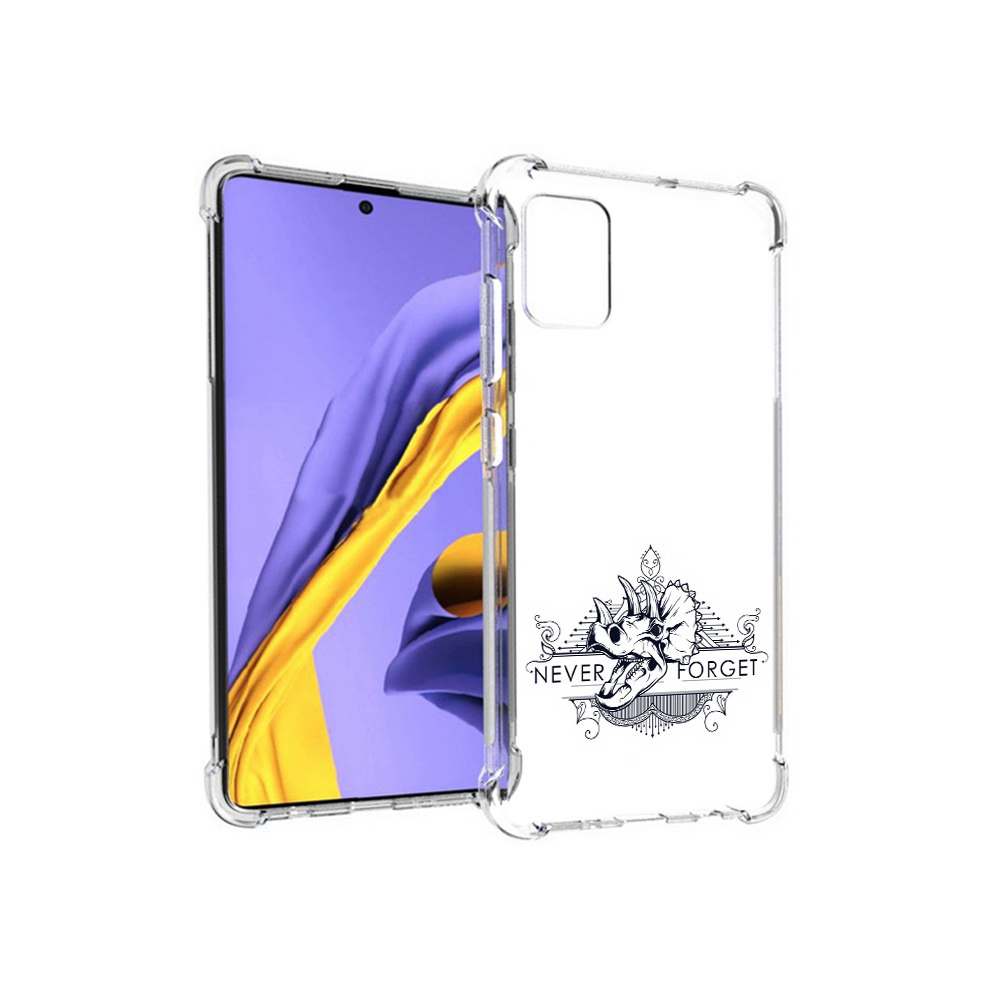 Чехол MyPads Tocco для Samsung Galaxy A51 логотип носорога никогда не забуду