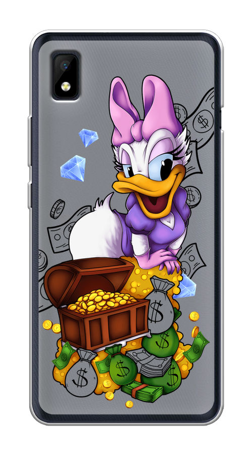 

Чехол на ZTE Blade L210 "Rich Daisy Duck", Коричневый;белый;фиолетовый, 134150-6