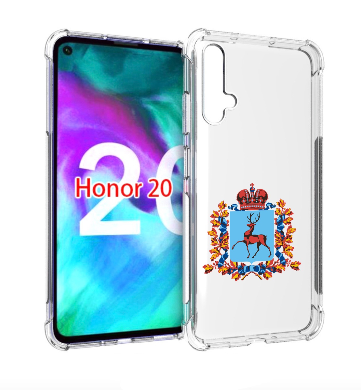 

Чехол бампер MyPads герб-нижегородская-область для Honor, Прозрачный, Tocco