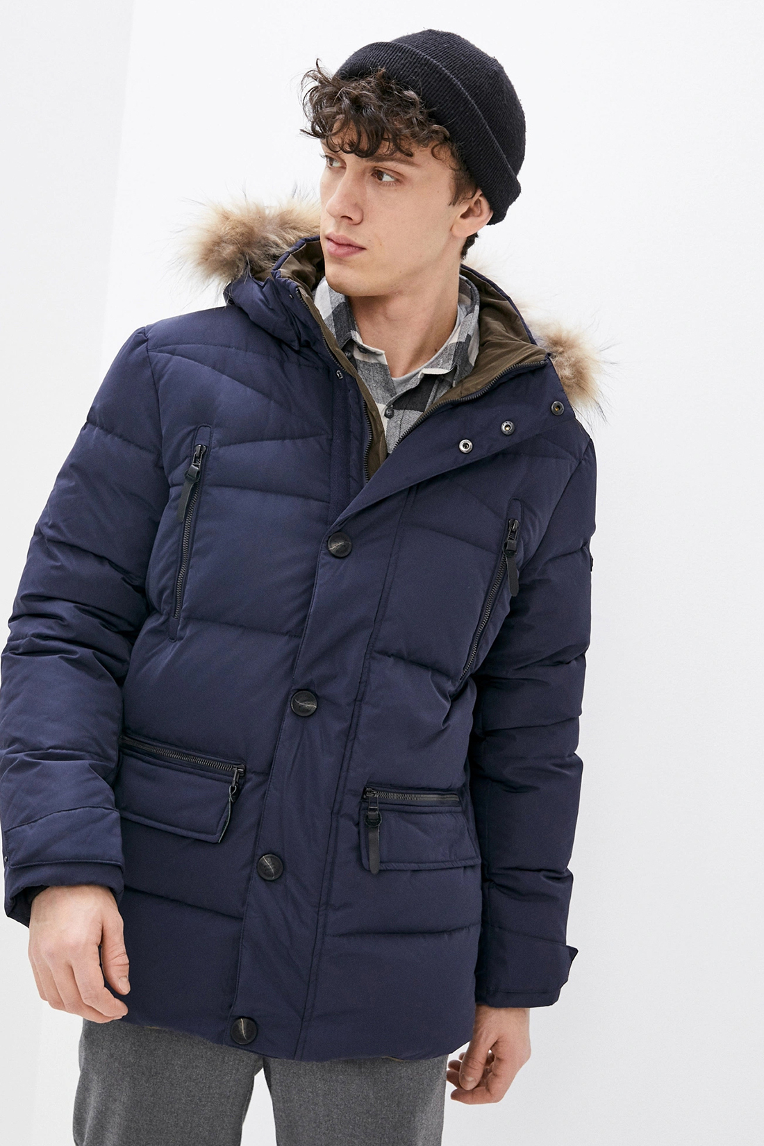 

Куртка мужская Baon B509522 синяя 4XL