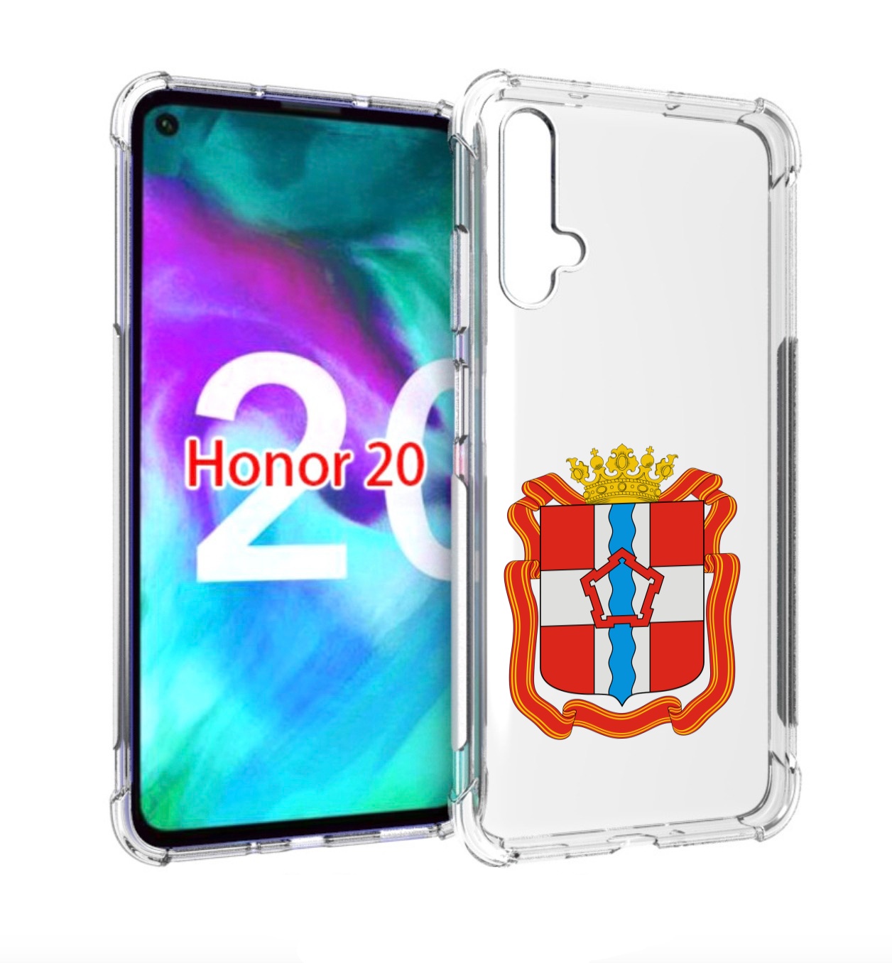 

Чехол бампер MyPads герб-омскои-области для Honor 20 Honor, Прозрачный, Tocco