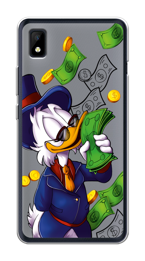 

Чехол на ZTE Blade L210 "Scrooge McDuck with Money", Синий;зеленый;белый, 134150-6