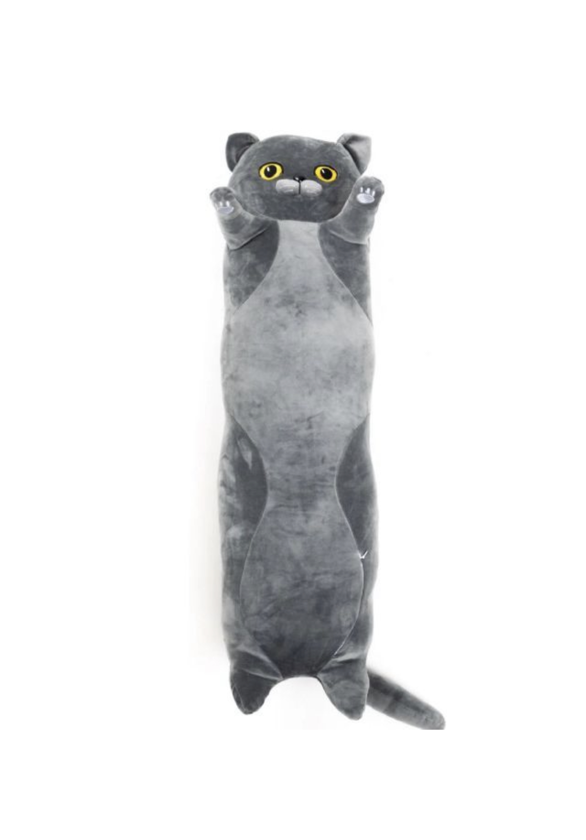 Мягкая игрушка подушка litlestar серый британский кот батон 110 мягкая игрушка market toys lab антистресс кот батон багет 50 см серый
