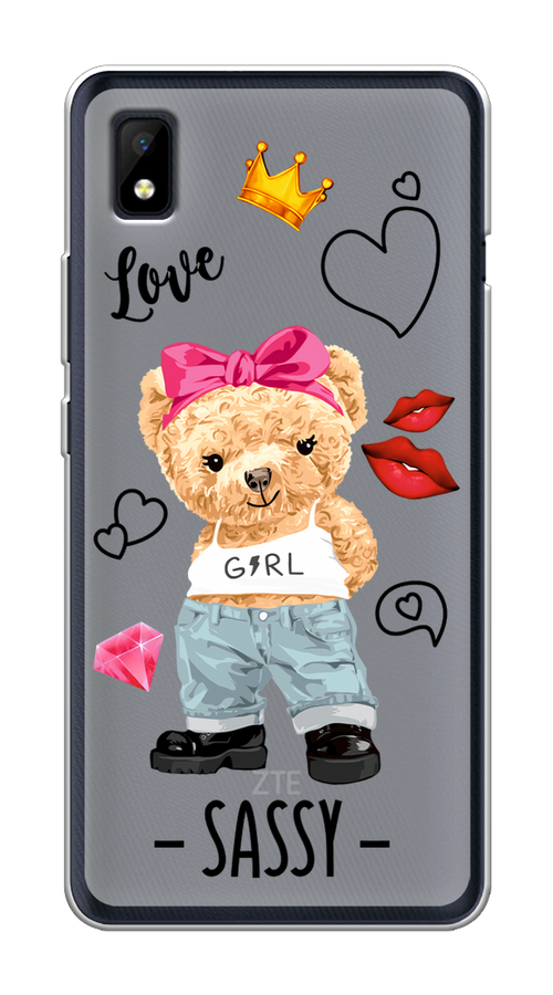 

Чехол на ZTE Blade L210 "Sugar Mommy", Голубой;белый;розовый, 134150-6