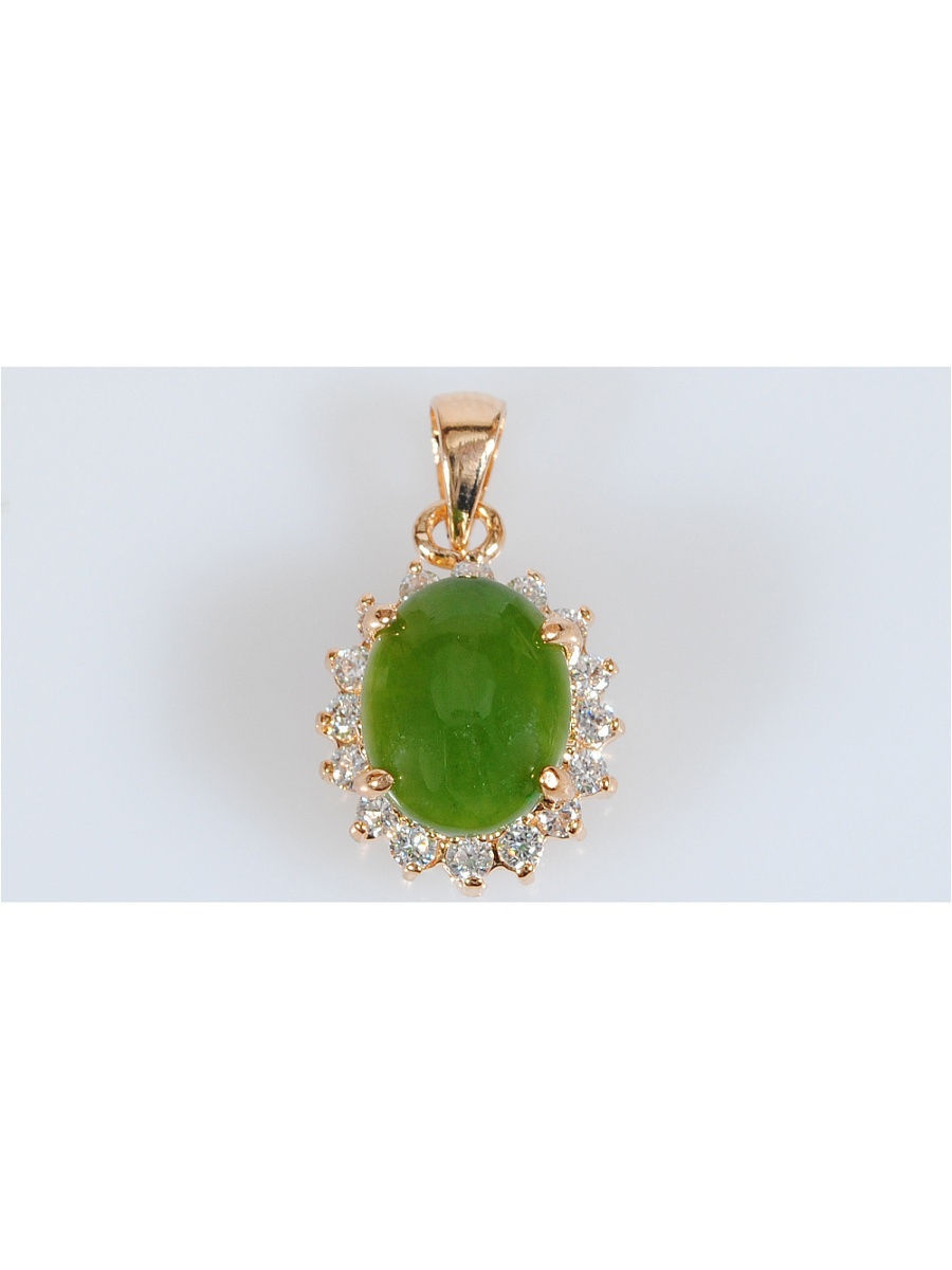 

Кулон из бижутерного сплава Lotus Jewelry 28P-21ja, нефрит, 28P-21ja