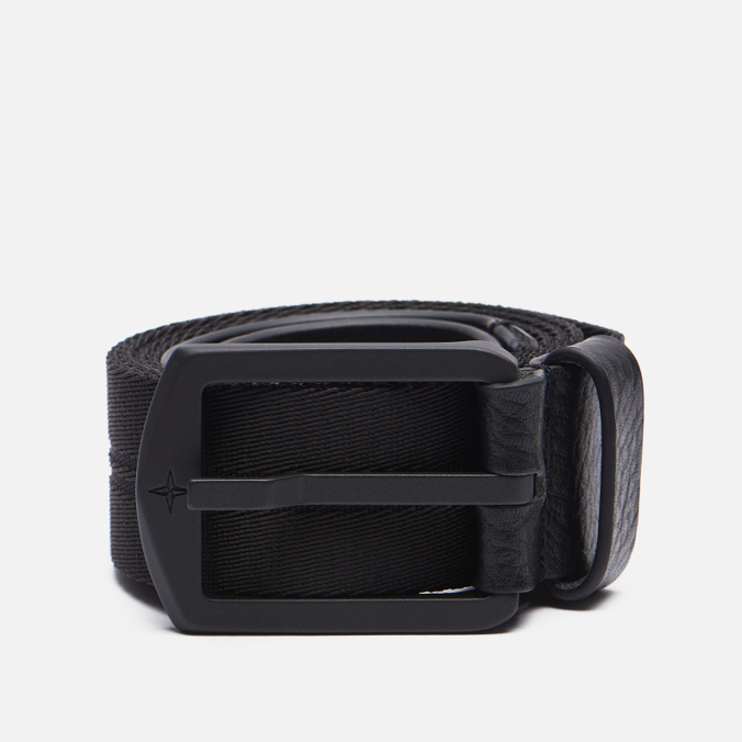 

Ремень мужской Stone Island Nylon/Leather Tape 7515 черный 110 см, Nylon/Leather Tape 7515