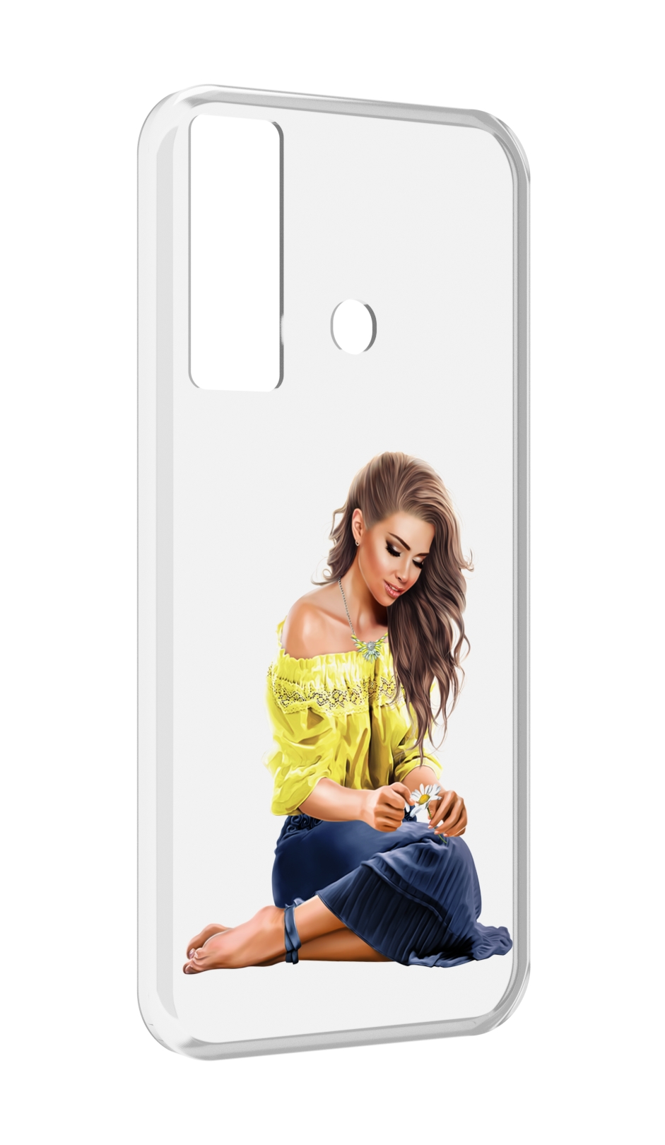 

Чехол MyPads миленькая-девочка женский для Tecno Camon 17, Прозрачный, Tocco