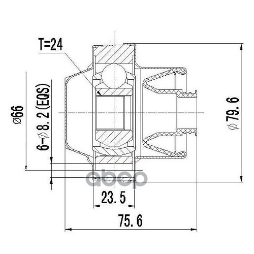 Вал Приводной Zikmar арт. Z87092R