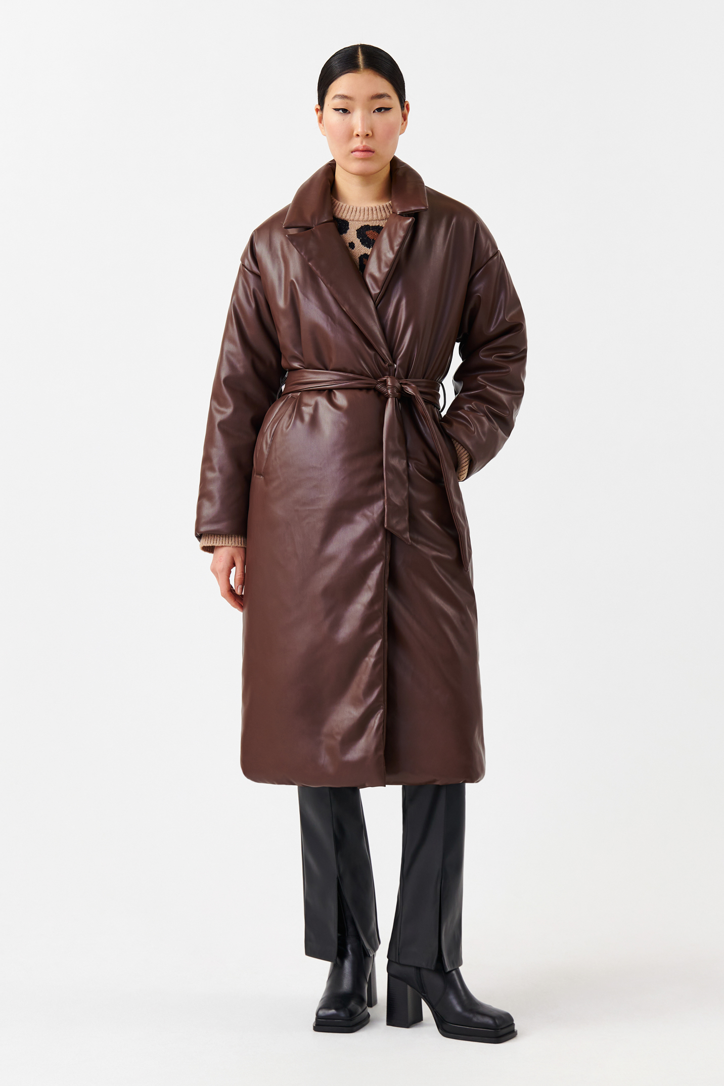Пальто женское Befree 2241019112-22 коричневое M